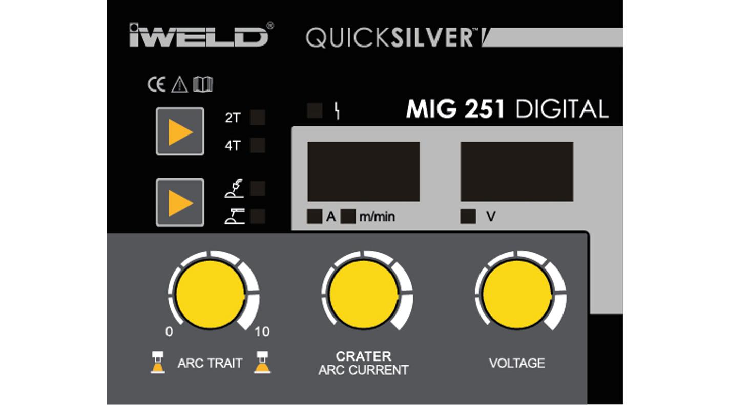 Iweld MIG 251 Digital IGBT inverteres hegesztő (800MIG251) + ajándék