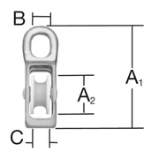 Vormann Kötélcsiga 12mm-ig, horganyzott (007900229AV)