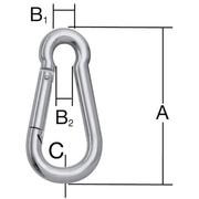 Vormann Tűzoltó karabiner 60x6, horganyzott 8db/cs (007900212G)