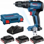 Bosch GSR 18V-50 Akkus fúró-csavarozó 18V, 3x2Ah, L-Case (06019H5005)