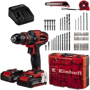Einhell TE-CD 18/40 LI-I +64 részes tartozékkészlet (2x2Ah) Akkus Fúró-Csavarozó (4513992)