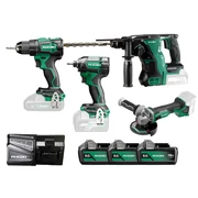 Hikoki KC18DE-WHZ Akkus gépszett DS18DE + WH18DC + G1813DA + DH1826DA + 3x5.0Ah