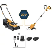 Stiga Collector 136e Kit akkumulátorosa fűnyíró + GT 100e akkumulátoros fűkasza 2x2.0Ah (2B1342068/ST2)