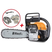 Riwall PRO RPCS 5140 SET Benzines láncfűrész, 49 cm3 + ajándék tartozékok (PC42A2201058B_set)
