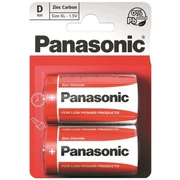 Panasonic D-R20 Zinc Carbon D &quot;Góliát&quot; elem 1,5V,  2 db/bliszter