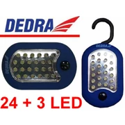 Dedra L1001 Elemlámpa Ovális 24+3Led Mágnessel
