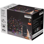 Entac Karácsonyi Fényfűzér IP44, 120Led, 9m, bluetooth, szines, tuya app
