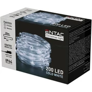 Entac Karácsonyi Fényfűzér IP44, 200Led, 20m hideg fehér