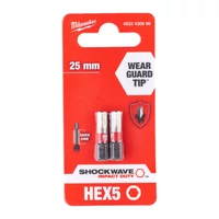 Milwaukee HX5x25mm Shockwave Bit 2db/bliszter (4932430896)
