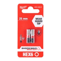 Milwaukee HX6x25mm Shockwave Bit 2db/bliszter (4932430897)