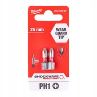 Milwaukee PH1x25mm Shockwave bit 2db/bliszter (4932430850)