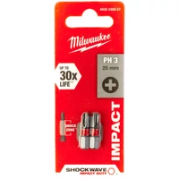Milwaukee PH3x25mm Shockwave bit 2db/bliszter (4932430857)