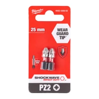Milwaukee PZ2x25mm Shockwave bit 2db/bliszter (4932430863)