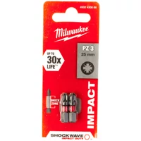 Milwaukee PZ3x25mm Shockwave bit 2db/bliszter (4932430868)