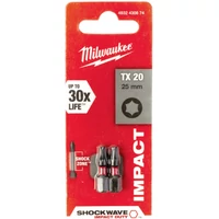 Milwaukee TX20x25mm Shockwave bit 2db/bliszter (4932430874)