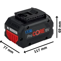 Bosch ProCORE Akkumulátor 18V 8.0AH Li-ion (1600A016GK)