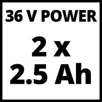 Einhell GE-CM 36/33 Li (2x2,5Ah) Akkumulátoros Fűnyíró (3413210)