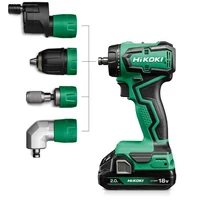 Hikoki DS18DDQ-WSZ Akkus fúró-csavarozó +3 cserélhető fej, 18V, 55Nm, 2x5Ah, Koffer