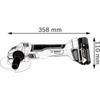 Bosch GWS 18V-10 SOLO Akkus Sarokcsiszoló 125mm (06019J4002)