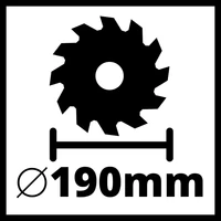 Einhell TP-CS 18/190 Li BL Solo Akkumulátoros körfűrész akku és töltő nélkül (4331210)