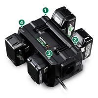 Hikoki UC18YTSL-2X2 Multi-port akkutöltő 4 db akkuhoz