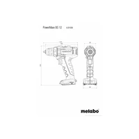 Metabo Powermaxx BS 12 Akkus Fúró-Csavarozó 12V 2,0Ah (601036000)