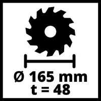 Einhell TE-PS 165 Merülő körfűrész 1200W (4331300)
