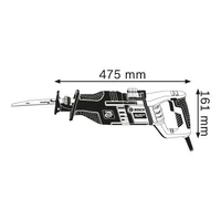 Bosch GSA 1300 PCE méretek