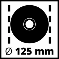 Einhell TE-AG 125 CE Sarokcsiszoló fordulatszám szabályzóval 1100W , 125mm (4430860)