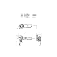 Metabo WE 17-125 Quick Sarokcsiszoló 125mm, 1700W, 3.7Nm (600515000)