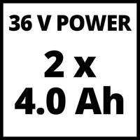 Einhell GE-CM 36/36 Li kit(2x4,0Ah) akkus fűnyíró szénkefementes (3413230)