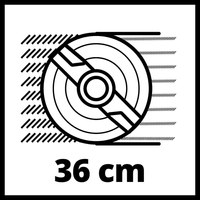 Einhell GE-CM 36/36 Li kit(2x4,0Ah) akkus fűnyíró szénkefementes (3413230)