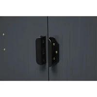 Riwall PRO RMSA 6X8 Antracit fém kerti tároló 2,4x1,7 m, nyeregtetővel (SD-X0608-H170C-A)