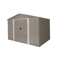 Riwall PRO RMSA 8X10 Barna fém kerti tároló 3x2,4 m, nyeregtetővel (SD-X0810-H170C-B)