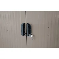 Riwall PRO RMSA 8X10 Barna fém kerti tároló 3x2,4 m, nyeregtetővel (SD-X0810-H170C-B)