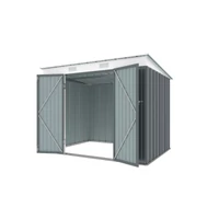 Riwall PRO RMSP 6X8 Antracit fém kerti tároló 2,4x1,8 m, lapostetővel (SM-F68K-H158-A)