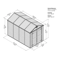 Palram Skylight 6x10 Kerti Tároló Antracit, 10,6 m3 (705802)