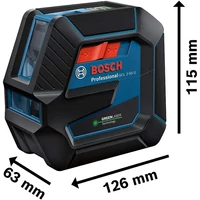Bosch GCL 2-50 G Kombinált lézer (zöld) + RM 10 tartó (0601066M00)