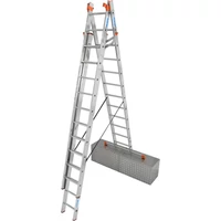 Krause Tribilo 3x12 Létrafokos sokcélú létra, lépcsőfunkcióval (129789)