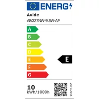 Avide led gömb E27 9.5W, A60, 4000K, natural white, 1055lumen