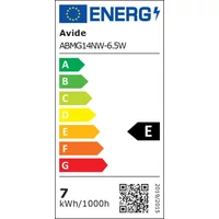 Avide led gömb mini E14 6,5W, G45, 4000K, natural white, 806lumen