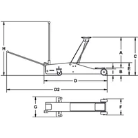 Chicago Pneumatic 80030 Krokodilemelő 3 Tonna (8941181030)