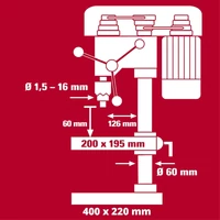 Einhell TC-BD 630/1 Állványos Fúrógép (4520597)