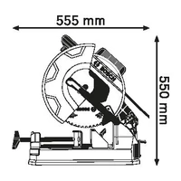 Bosch GCD 12 JL Hidegkörfűrész méretek