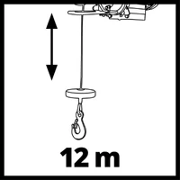 TC-EH 500 12 méter hosszú drótkötéllel