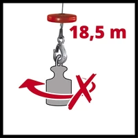 Einhell TC-EH 600 Drótköteles emelő 1050W, 18,5m (2255150)