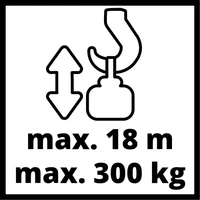 Einhell TC-EH 600 Drótköteles emelő 1050W, 18,5m (2255150)