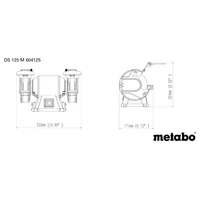 Metabo DS125 M Kettős csiszológép (604125000)