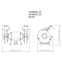 Metabo DS150 Kettős köszörű 350W (619150000)