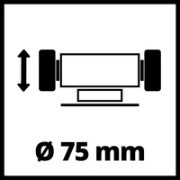 Einhell TC-XG 75 Kit kettős köszörű és gravírozó 120W (4412559)